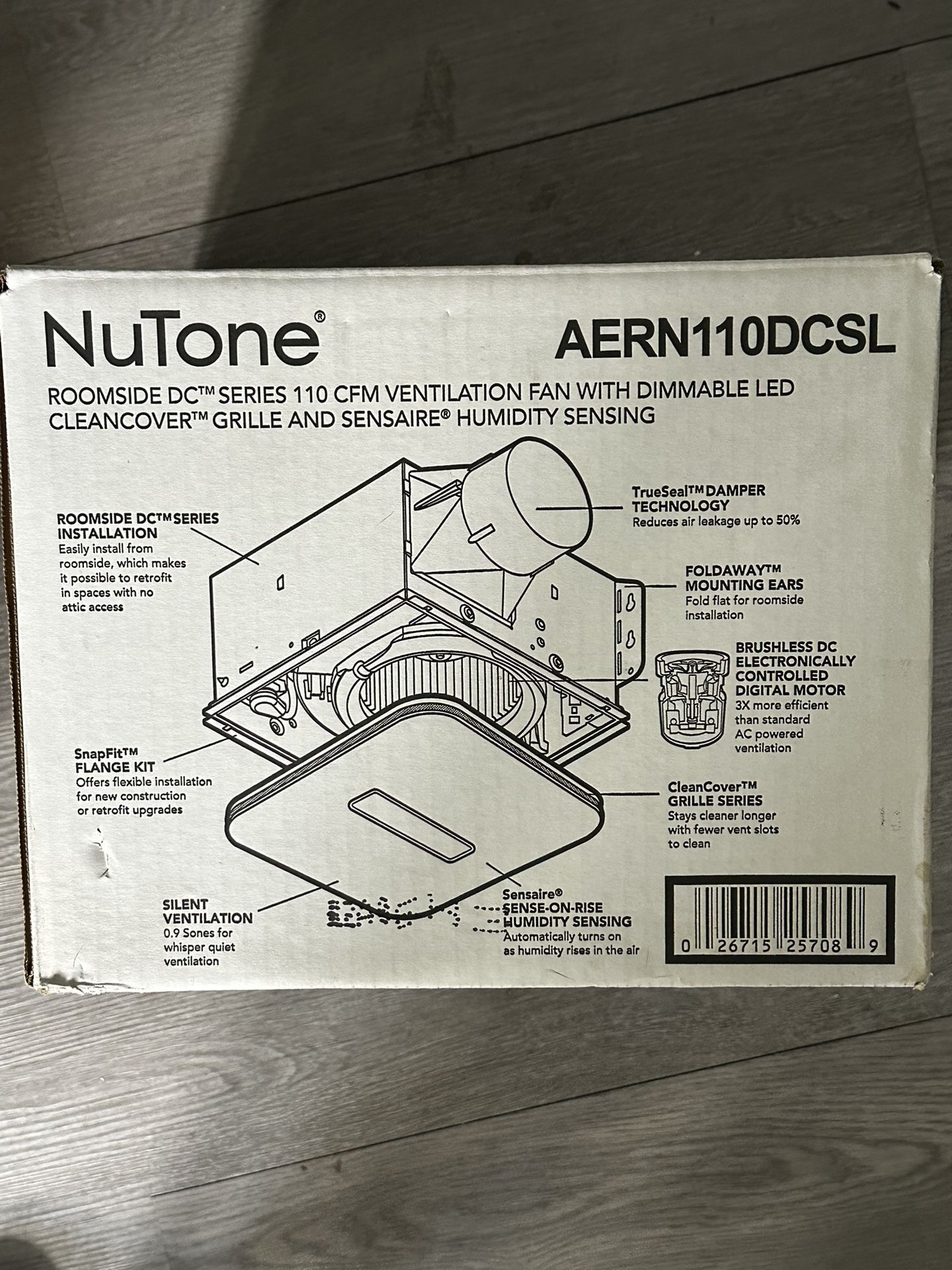 NuTone Roomside DC Series 110 CFM Ventilation Fan - photo 2