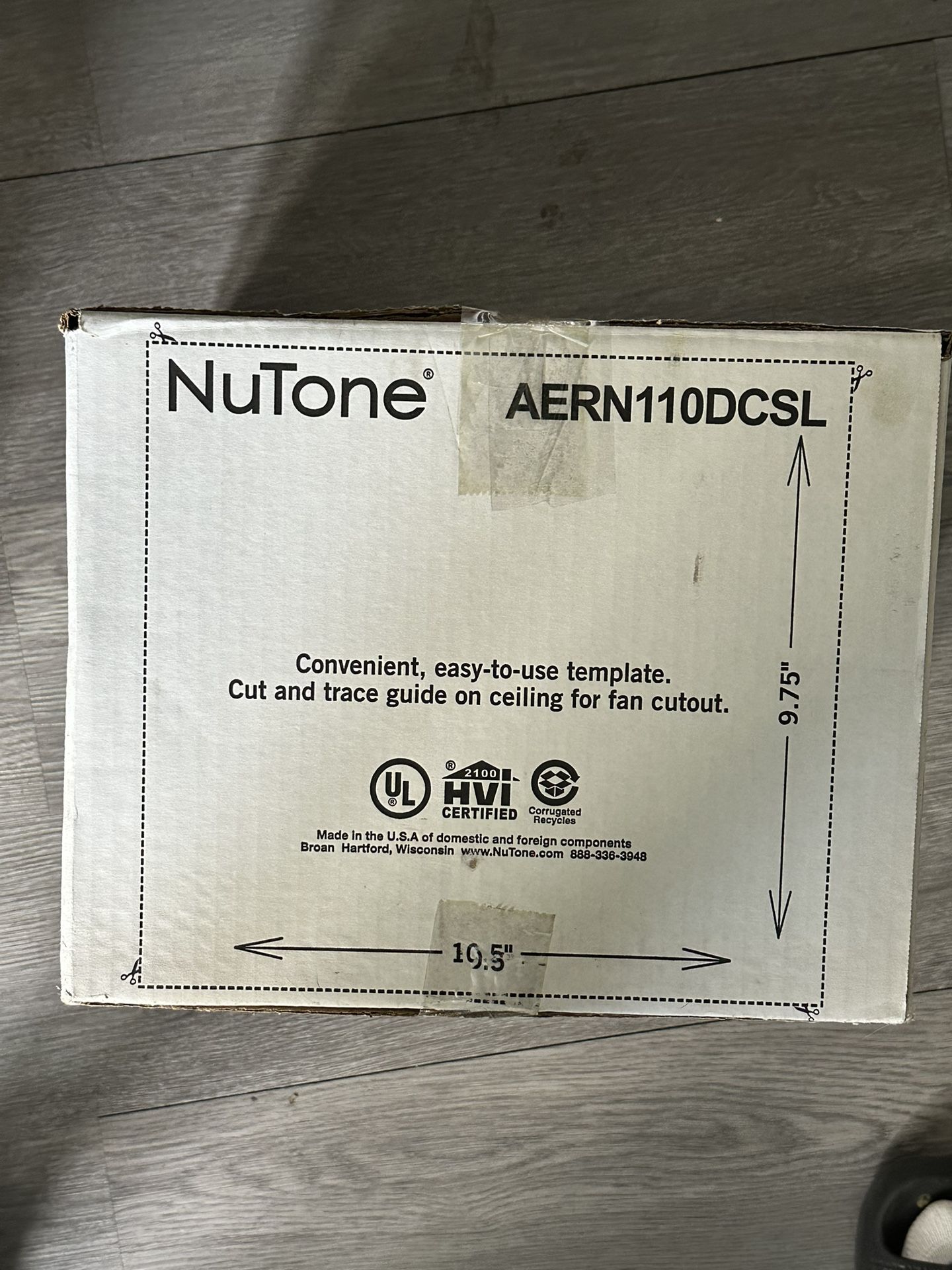 NuTone Roomside DC Series 110 CFM Ventilation Fan - photo 3