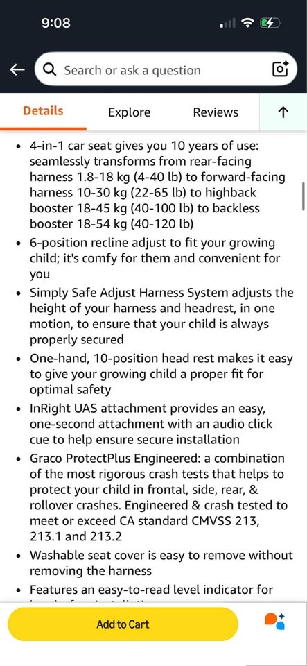 Graco 4Ever All-in-one Convertible Car Seat - photo 3