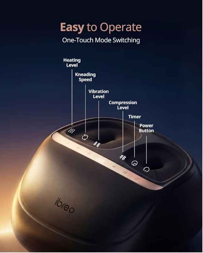 Foot Massager with Heat, Deep Kneading Shiatsu - photo 4