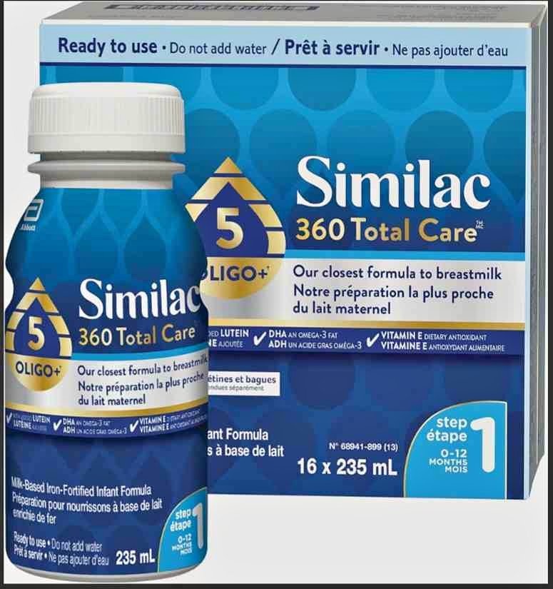 Similac 360 Total Care Step 1 16x235mL Bottles