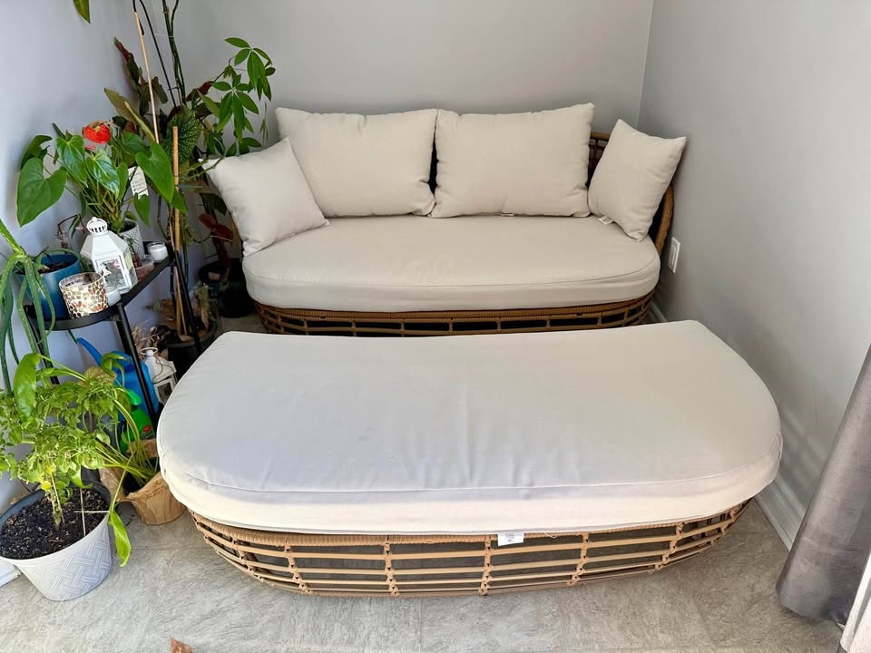 Dune 2-Piece Patio Loveseat & Ottoman