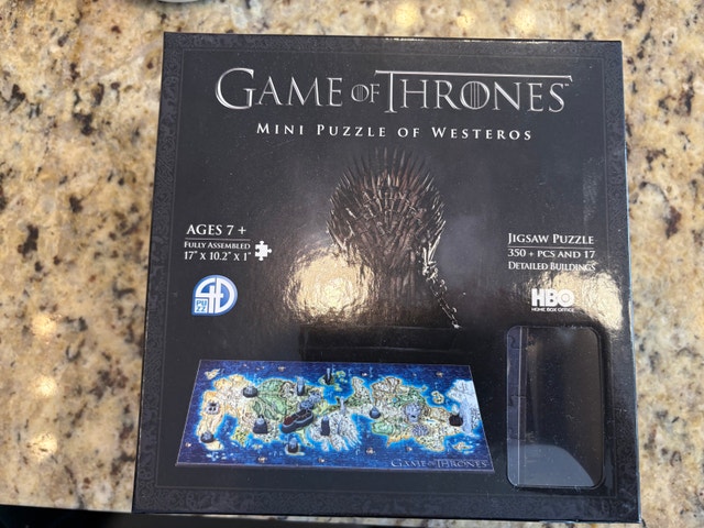 Game of Thrones Mini Puzzle of Westeros - 350+ Pieces