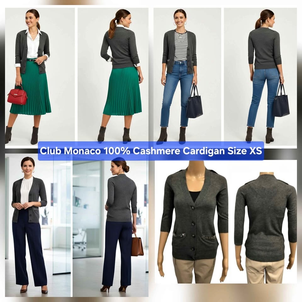 Club Monaco 100% Cashmere Cardigan Size XS