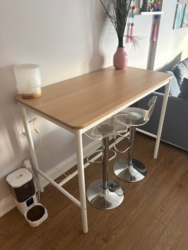 IKEA Bar Table / Desk – Light Wood Top