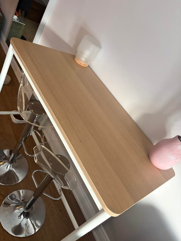 IKEA Bar Table / Desk – Light Wood Top - photo 3