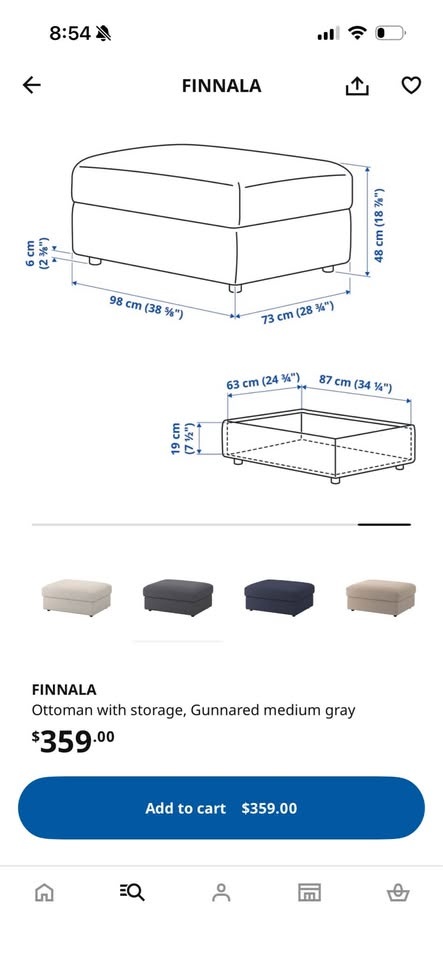 IKEA FINNALA Sectional Sofa Reversible - photo 4