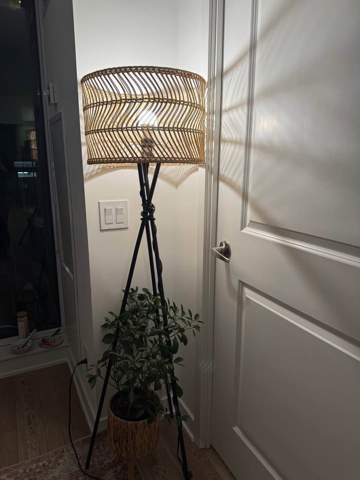 Boho Rattan Floor Lamp - photo 2