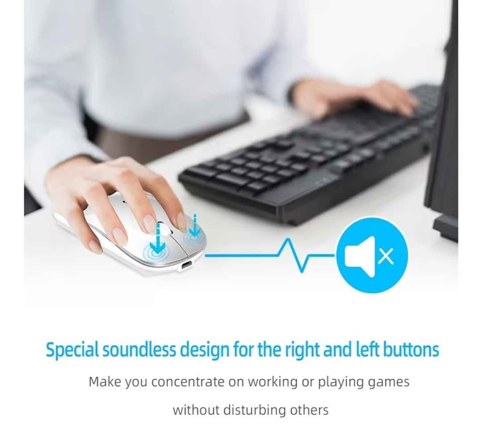 Wireless Mouse for Laptop, Bluetooth Mouse for MacBook/iPad/PC - photo 4