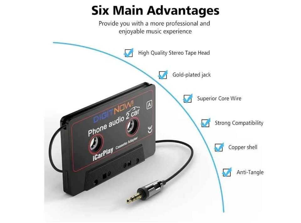 DIGITNOW Car Cassette to Aux Adapter - photo 2
