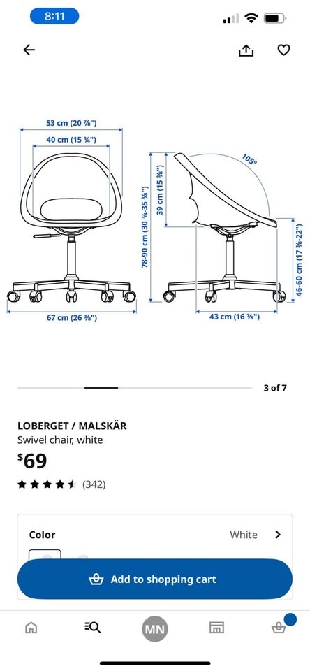 Ikea Loberget/Malskar Office Chair - photo 2