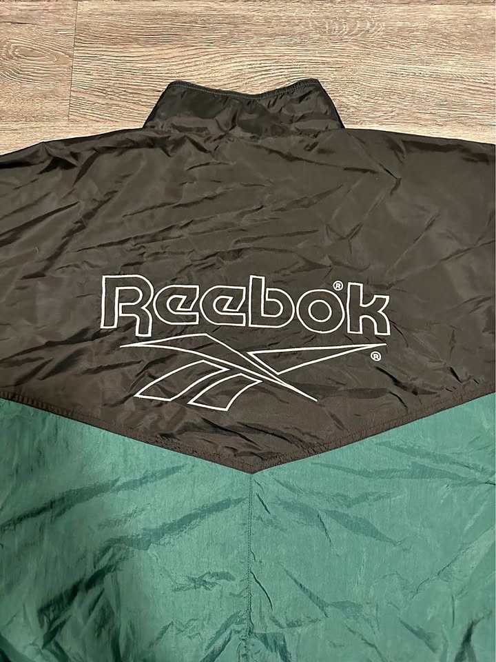 Vintage 1990s Reebok Green Windbreaker