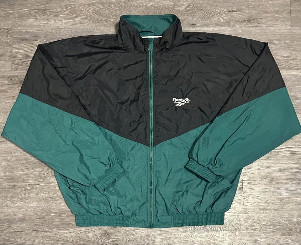 Vintage 1990s Reebok Green Windbreaker - photo 2