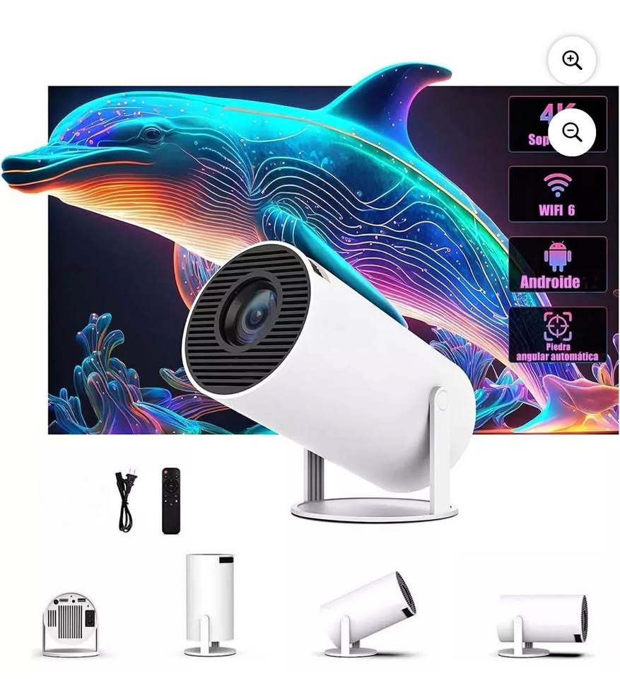 Mini Portable HD Projector, Phone Bluetooth &WiFi
