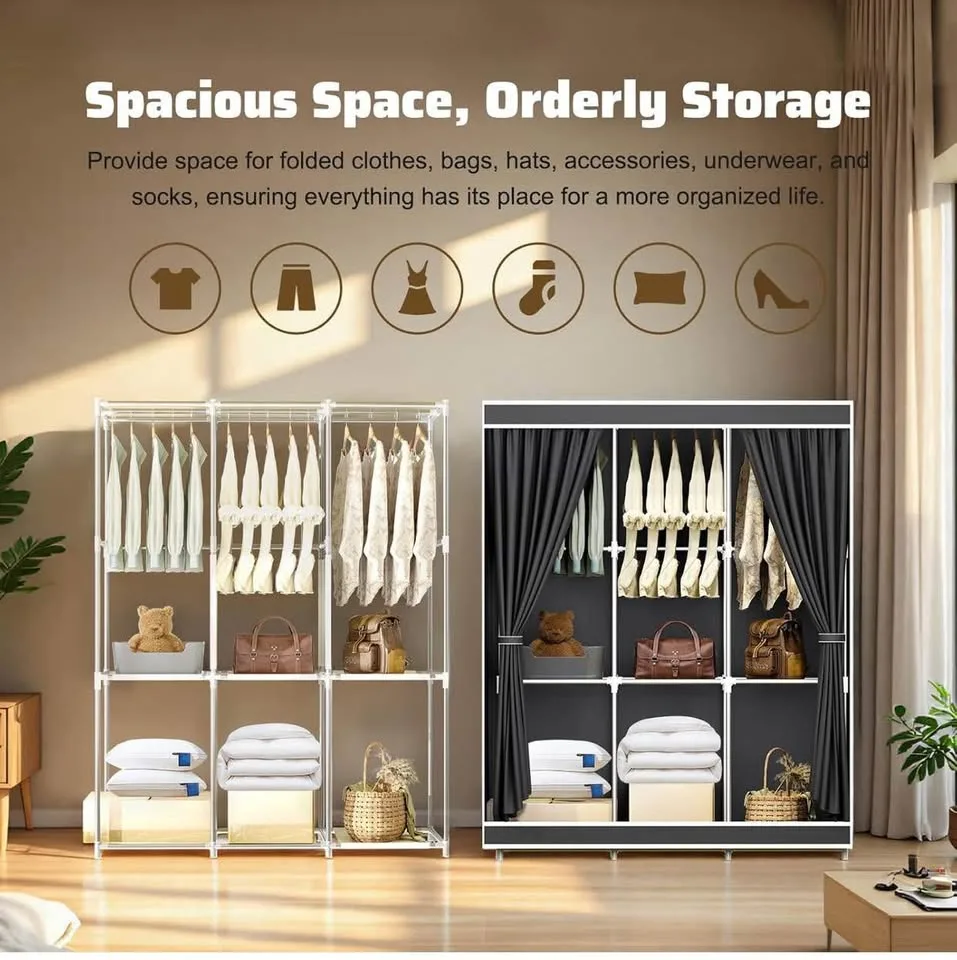 (New) Wardrobe Closet, Portable Closet image indicator(4)