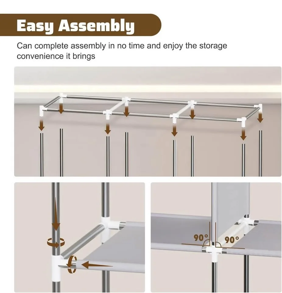 (New) Wardrobe Closet, Portable Closet image indicator(8)