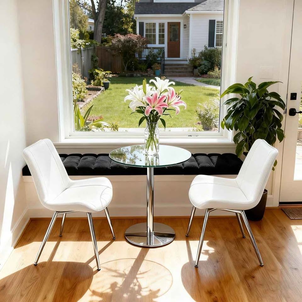 George Oliver White PU Leather Dining Chairs - Set of 2 - Brand - photo 5