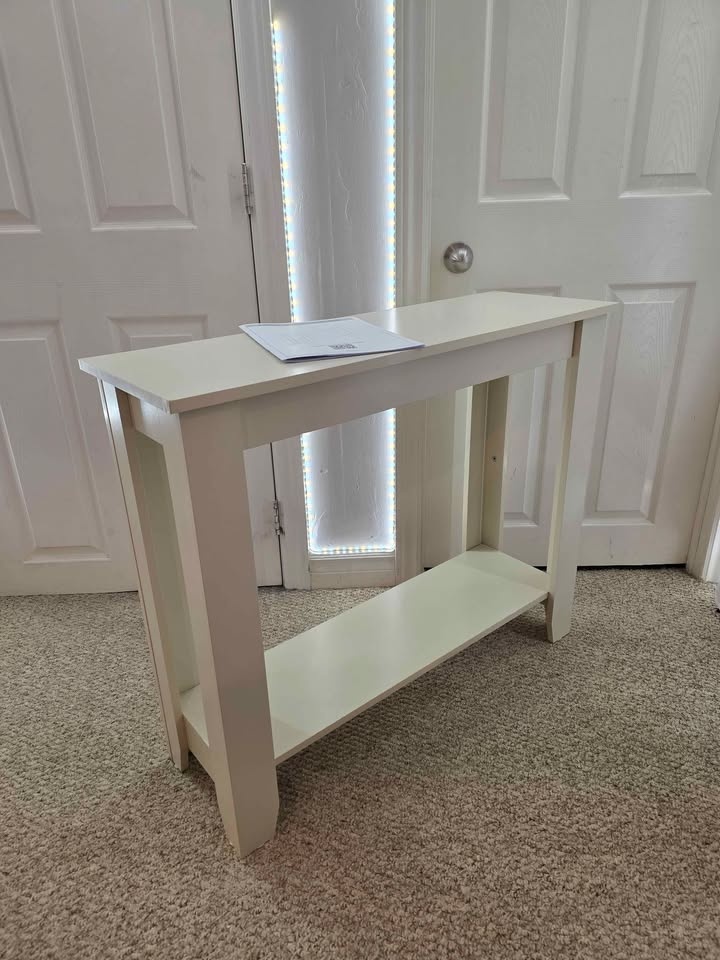 Lark Manor Weddel Basilico Console Table Ivory - Brand New - photo 2