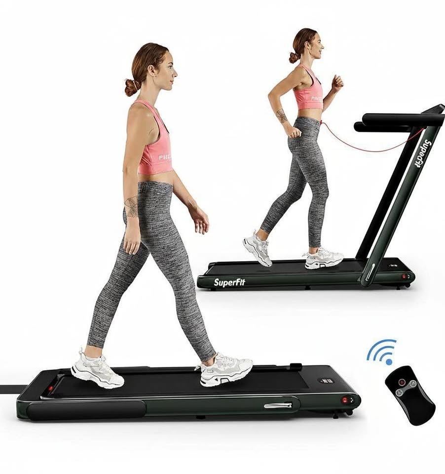 2.25HP Folding Treadmill Walking Pad with Handles