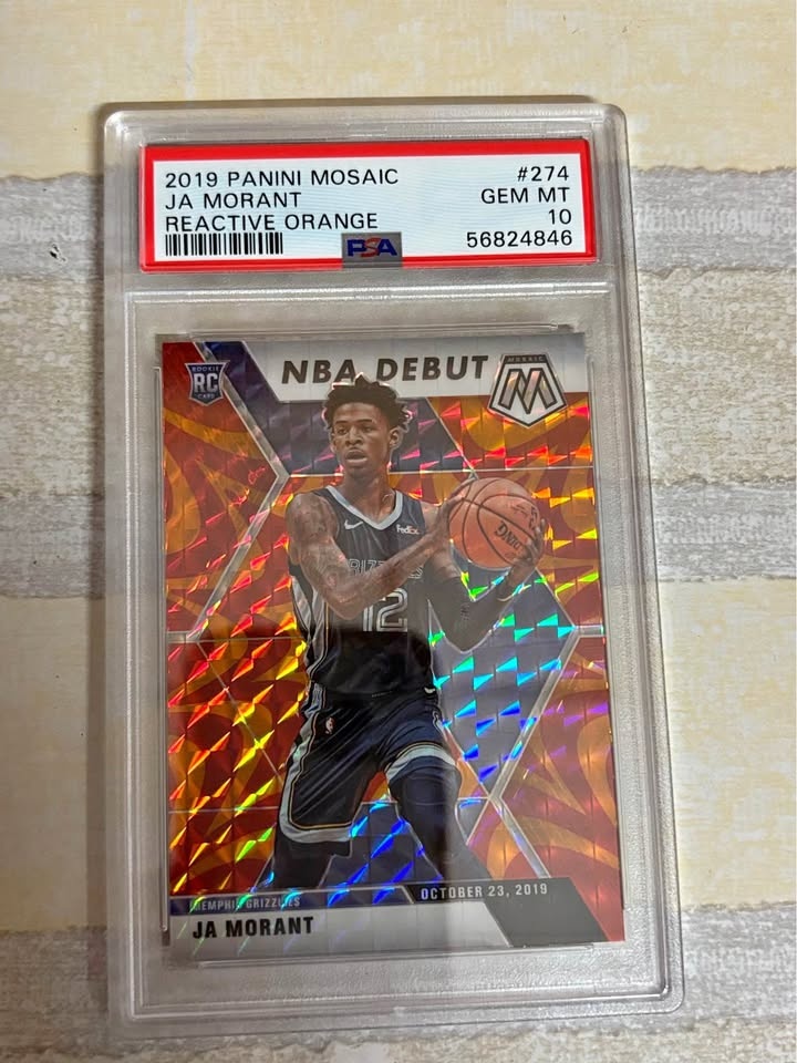 Ja Morant PSA 10 Rookie 🔥 Mosaic Reactive Orange NBA Debut