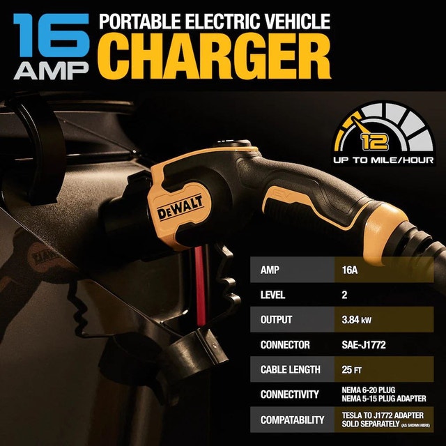 DEWALT Portable EV Charger Level 2 (16 Amp) - photo 4