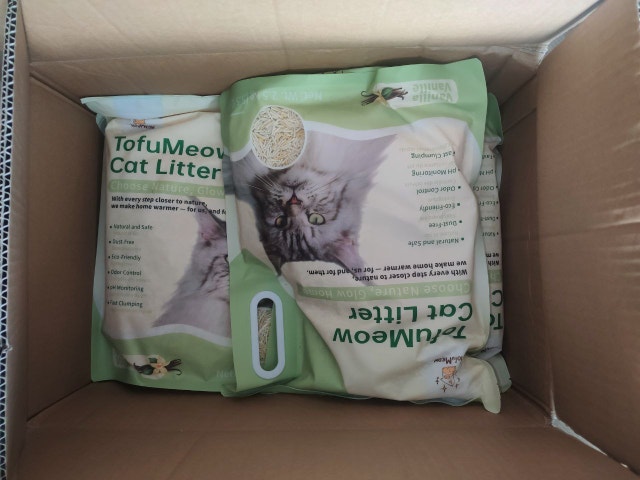 NEW TofuMeow Cat Litter - 2.5 kg Vanilla Scented - photo 4