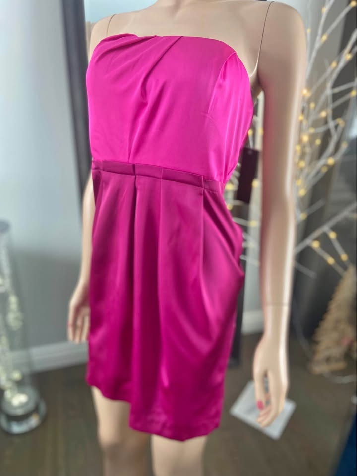 NWT Strapless Fuchsia Pink Dresses (Sizes 0, 4, 6, 10)