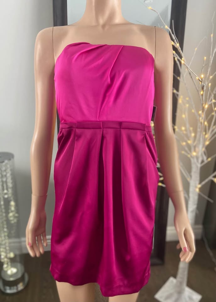 NWT Strapless Fuchsia Pink Dresses (Sizes 0, 4, 6, 10) - photo 2