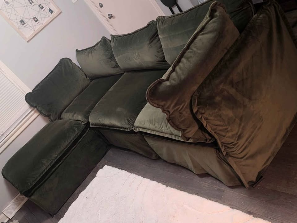Anabei 4-Piece Modular Sofa - Olive