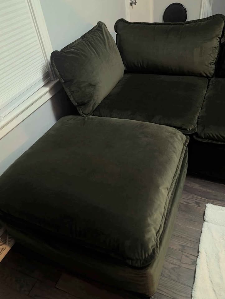 Anabei 4-Piece Modular Sofa - Olive - photo 3
