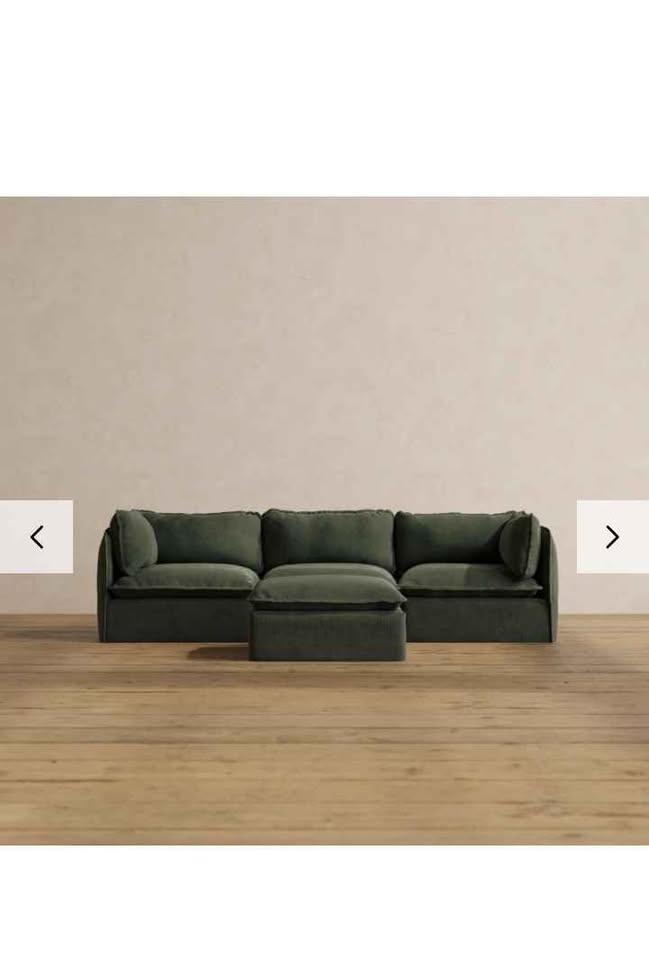 Anabei 4-Piece Modular Sofa - Olive - photo 5