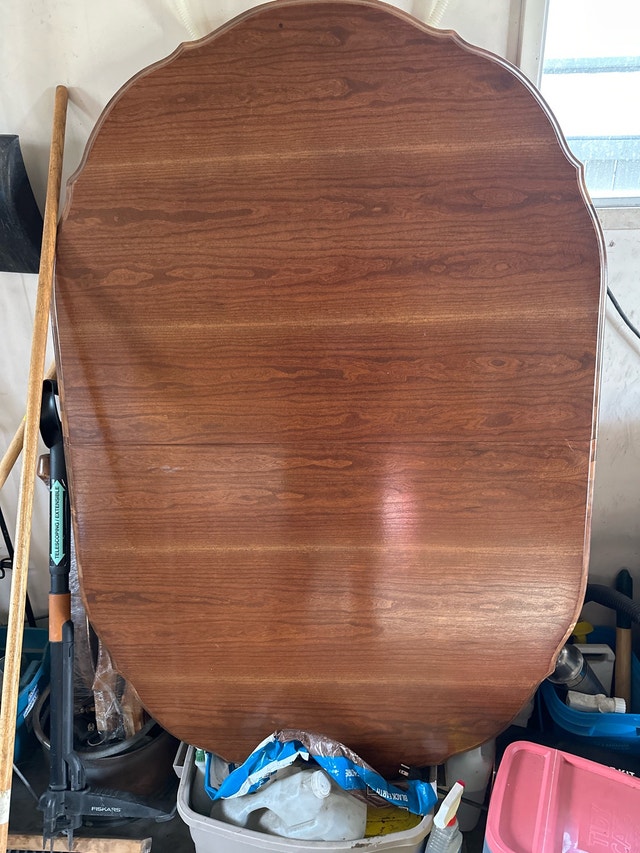 Unique Oval Dining Table with Sturdy Wooden Legs