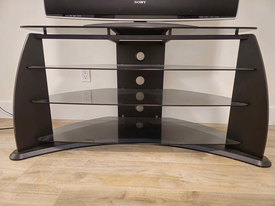 Modern Glass TV Stand / Media Console - photo 2