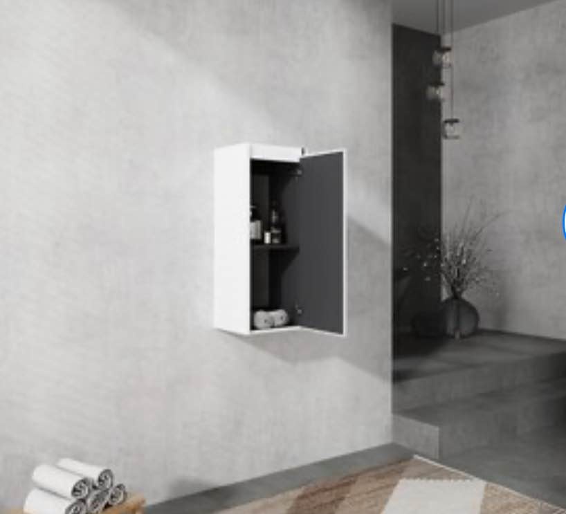 12" Bathroom Side Cabinet - Soft Close Doors