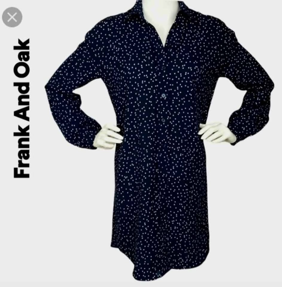 Size S Frank and Oak polka dot shirt dress - photo 2