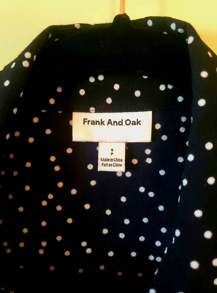 Size S Frank and Oak polka dot shirt dress - photo 4