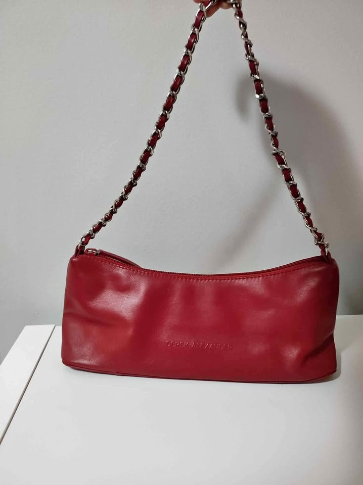 Derek Alexander Red Leather Bag