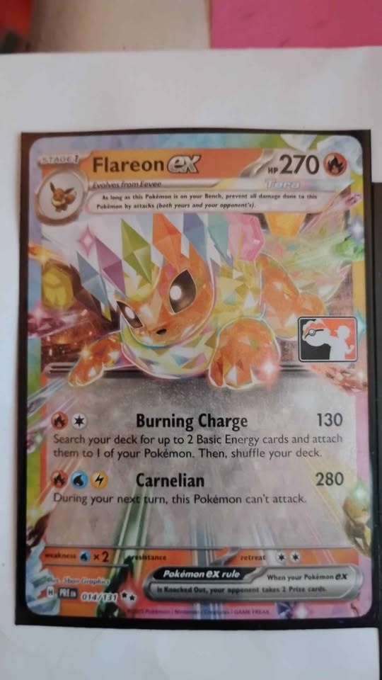 🔥 Flareon ex - Prismatic Evolutions Ultra Rare 🔥