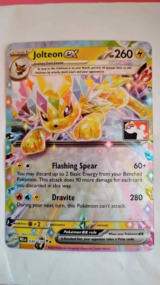 Jolteon ex Prismatic Evolutions Prize Pack Series 7