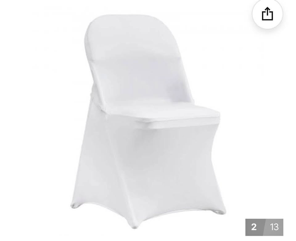 Rent Elegant Spandex Chair Covers – Black & White for Events