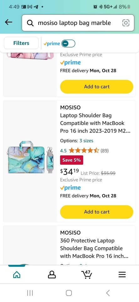 Laptop bag 15", shoulder bag, crossbody - photo 2