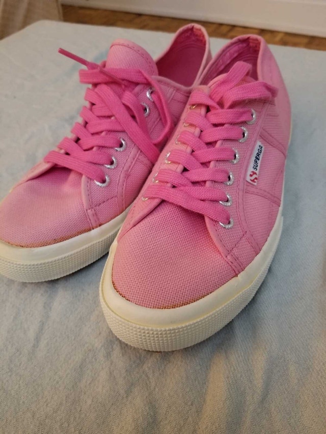 Superga Pink Canvas Sneakers - Women's Size 10