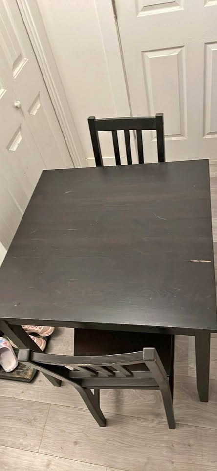 IKEA LERHAMN & STEFAN Chairs Dining Set