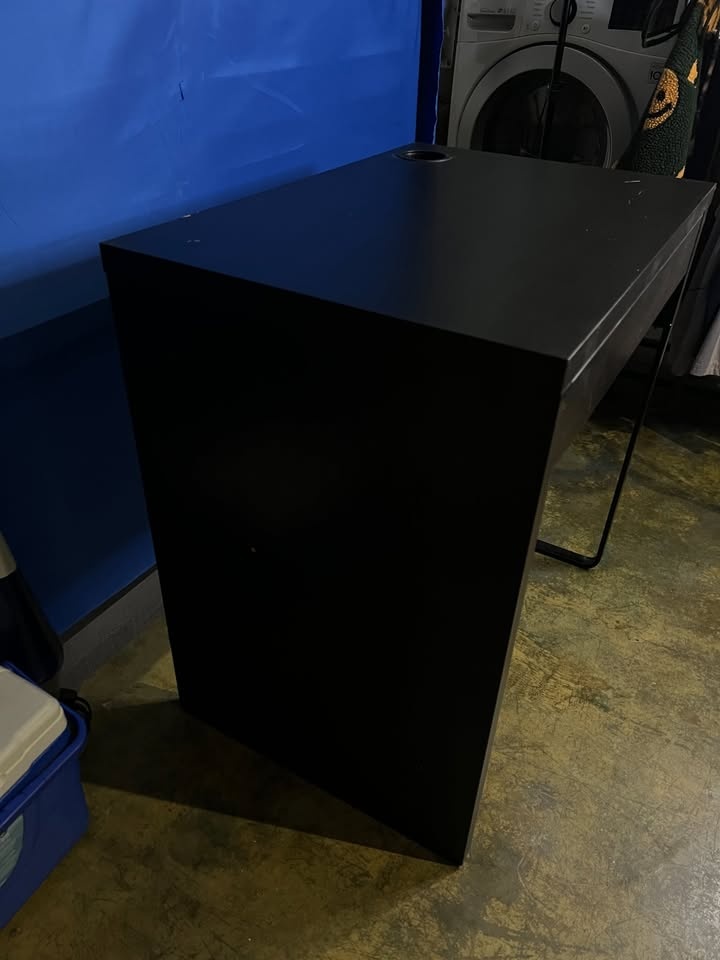 Small IKEA MICKE Office Desk (Black-Brown) - photo 2
