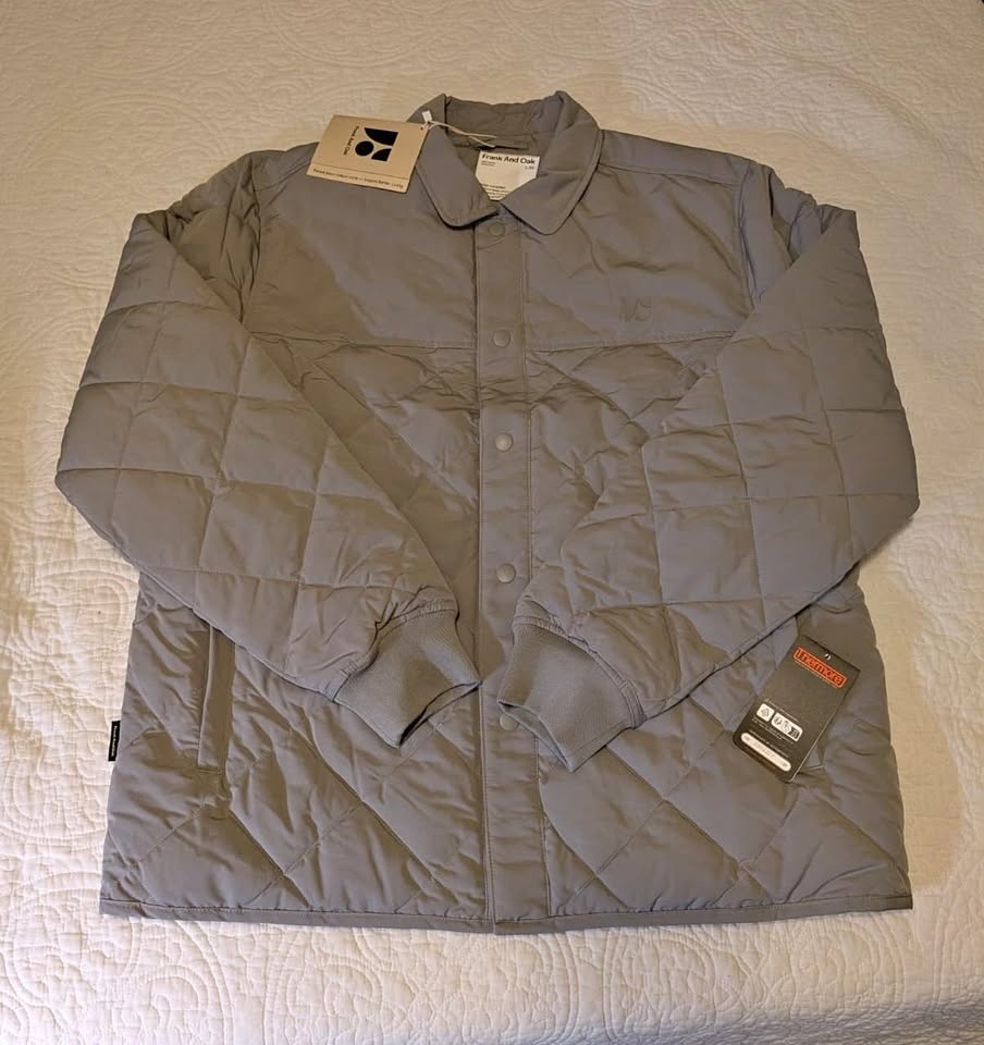 The Skyline Collared Jacket in Grey - Large