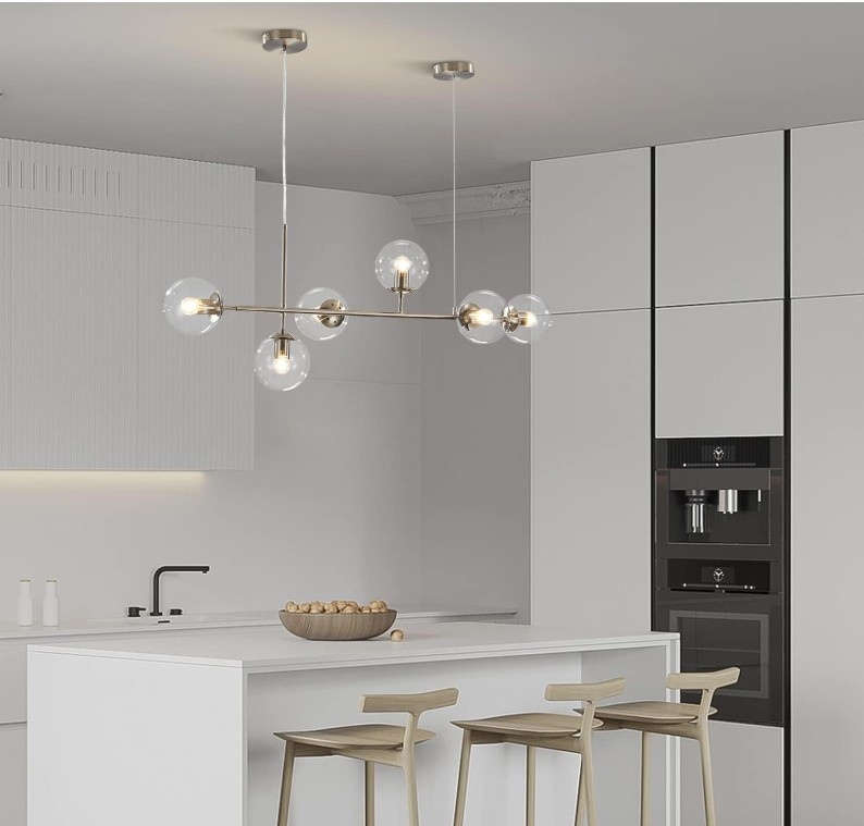 Globe Sputnik Chandelier Lighting Fixture for Kitchen Island Din - photo 2