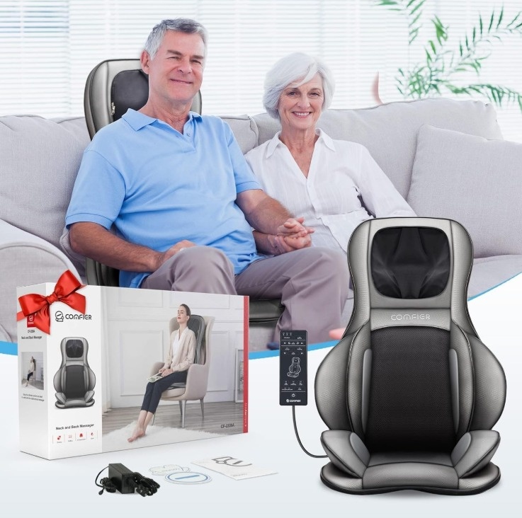 COMFIER 2D/3D Shiatsu Neck & Back Massager with Heat - photo 2