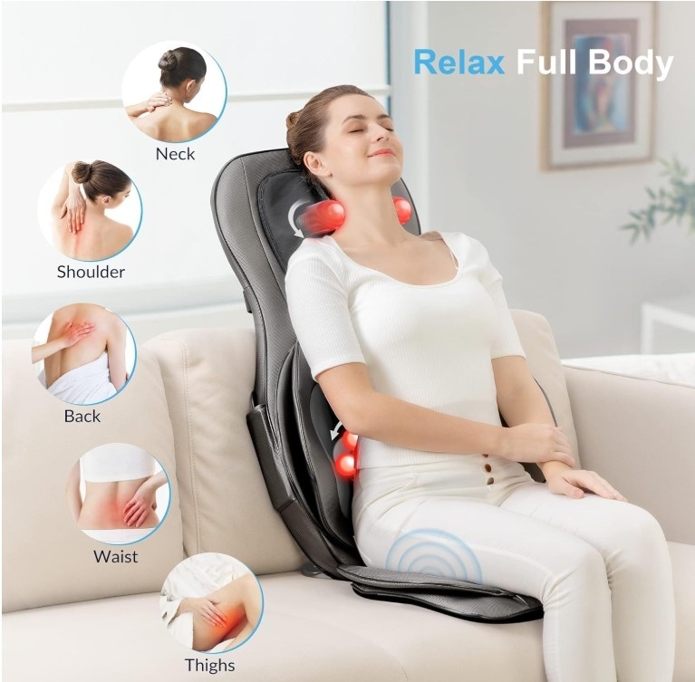 COMFIER 2D/3D Shiatsu Neck & Back Massager with Heat - photo 3