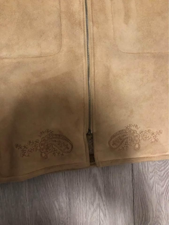 Heavy Faux Fur Lined Hooded Jacket w/ Embroidery - photo 3