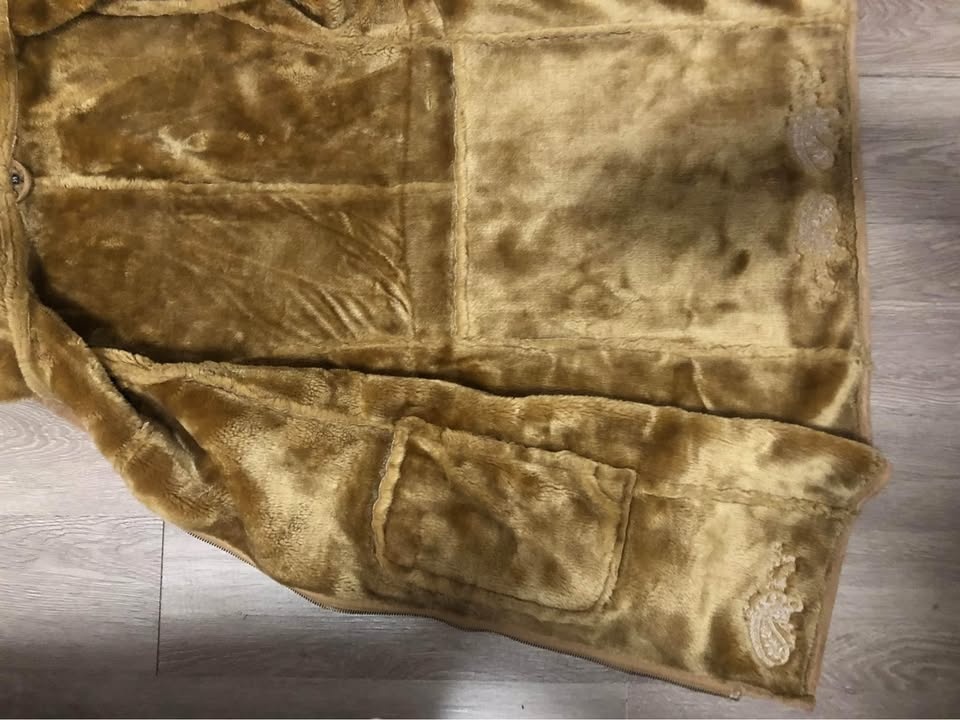 Heavy Faux Fur Lined Hooded Jacket w/ Embroidery - photo 5